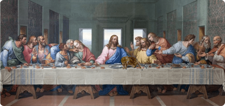 Bức Tranh Bữa Tiệc Cuối Cùng Của Lê ô Na đờ Vanh Xi. (i) Min