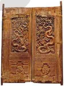 Bộ Cửa Gỗ Chạm Rông Thời Trần ở Chùa Phổ Minh (mỹ Lộc, Nam Định) Min