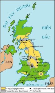 Lược đồ Nước Anh Nửa đầu Thế Kỉ Xix. Min