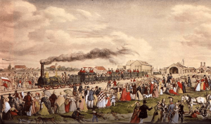 Quang Cảnh Buổi Lễ Khánh Thành Tuyến đường Xe Lửa đầu Tiên ở Anh. Min