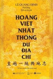 Bìa Sách Hoàng Việt Nhất Thống Dư địa Chí.