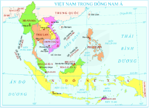 Lược đồ Khu Vực Đông Nam Á Ngày Nay Min