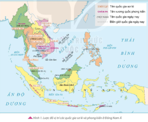 Lược đồ Vị Trí Các Quốc Gia Sơ Kì Và Phong Kiến ở Đông Nam Á. Min