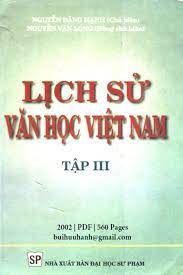 Trang Bìa Tác Phẩm Lịch Sử Văn Học Việt Nam Min