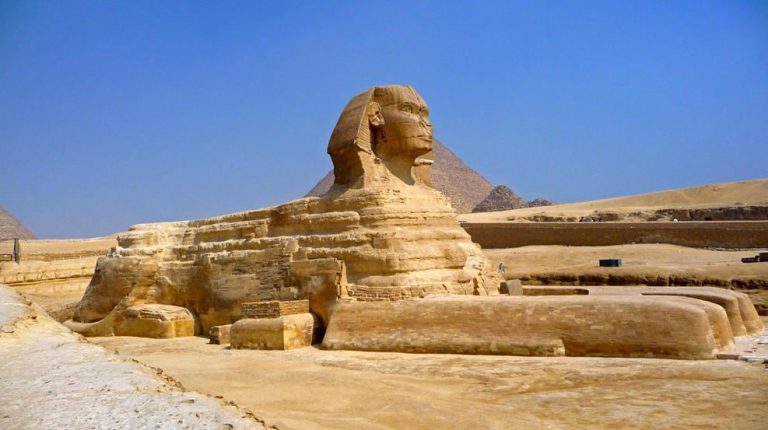 Tượng Great Sphinx, Bức Tượng Nhân Sư Cao 73,5m Này Nằm ở Giza Plateau, Ai Cập. Min